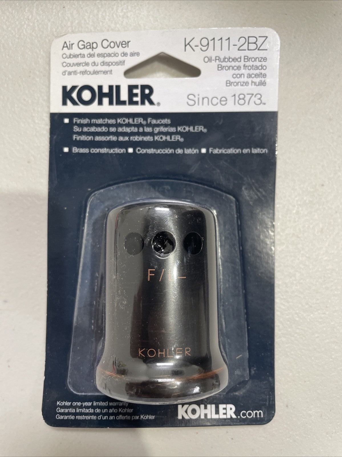 Kohler Air Gap Cover Oil Rubbed Bronze K-9111-2BZ Brand New FREE SHIPPING