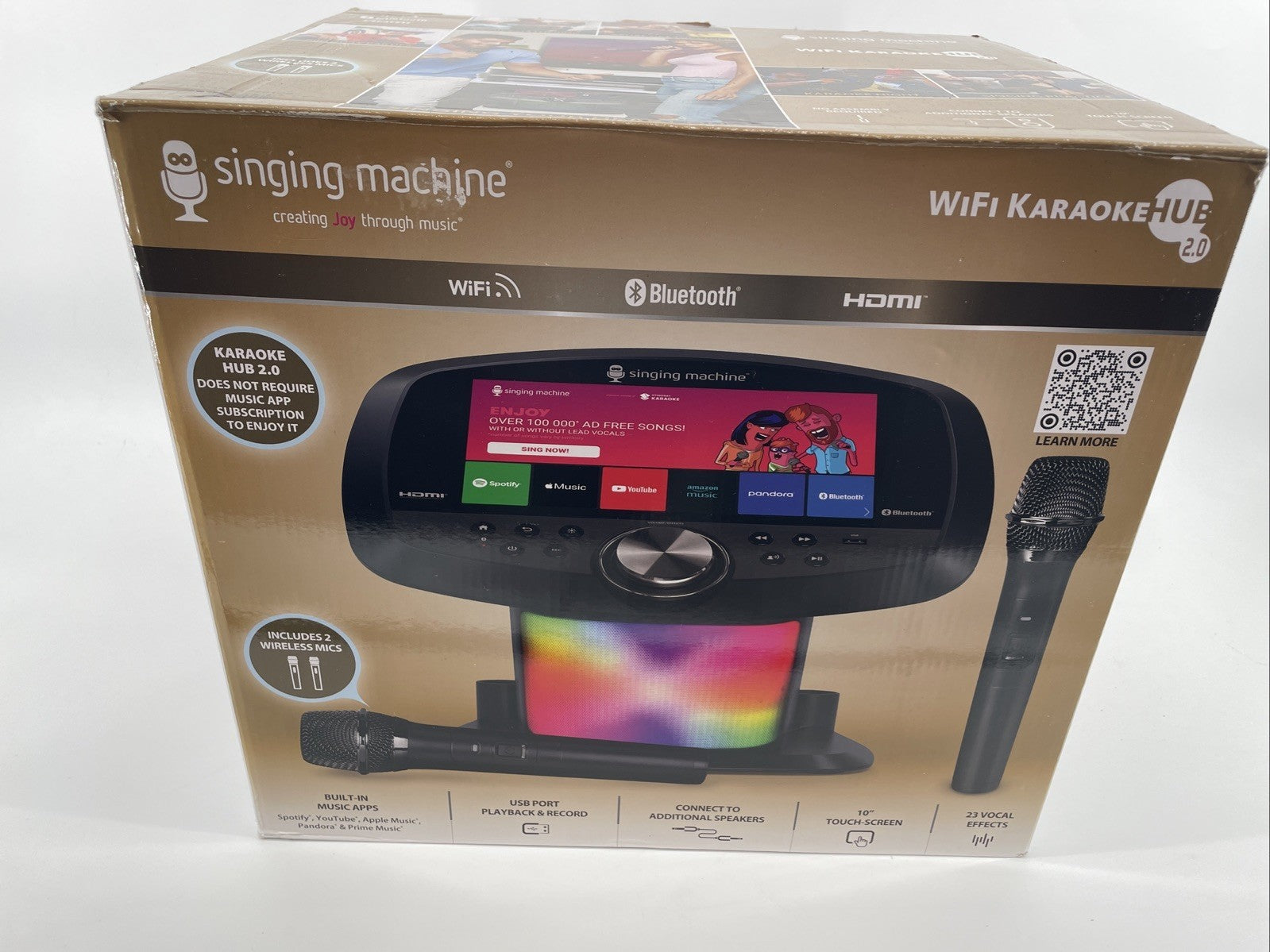 Singing Machine Premium WiFi Karaoke System iSM9 10.1" Touchscreen In Box