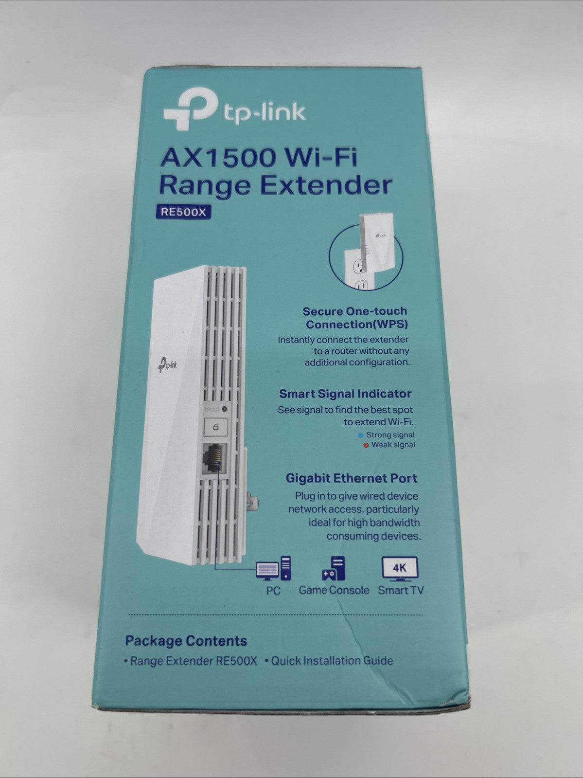 TP-Link RE500X AX1500 OneMesh Wireless Dual Band Wi-Fi 6 Range Extender Booster