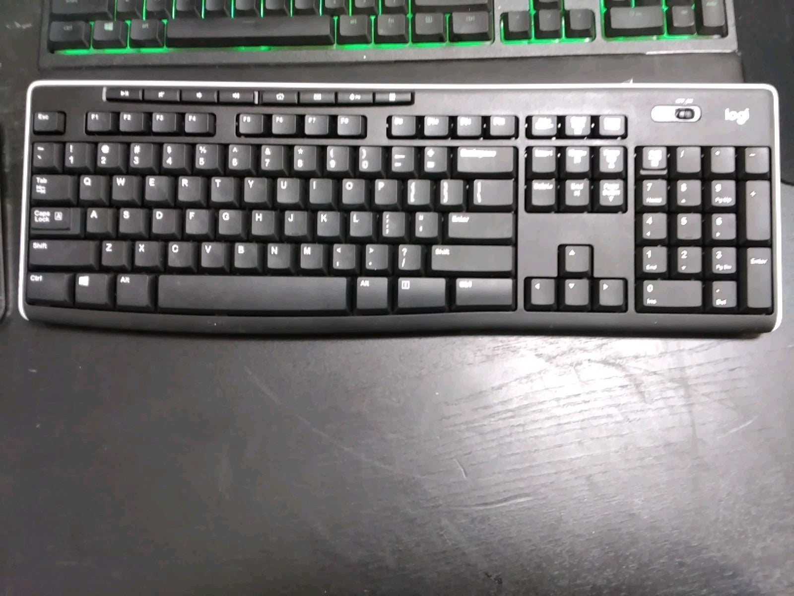 Logitech Logi K270 Wireless Keyboard  - No USB Dongle  - tested and working