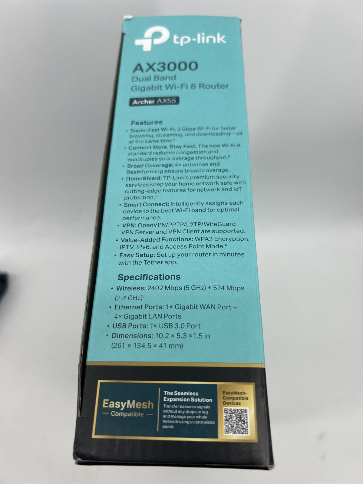 TP-Link AX3000 Dual-Band Gigabit Wi-Fi 6 Router - Home Shield Archer AX55