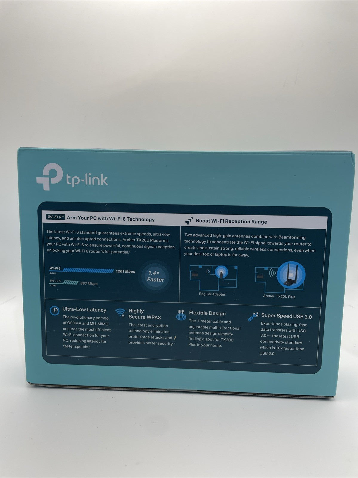 TP-Link Archer TX20U Plus AX1800 WiFi 6 Dual Band USB Adapter (US) - NEW