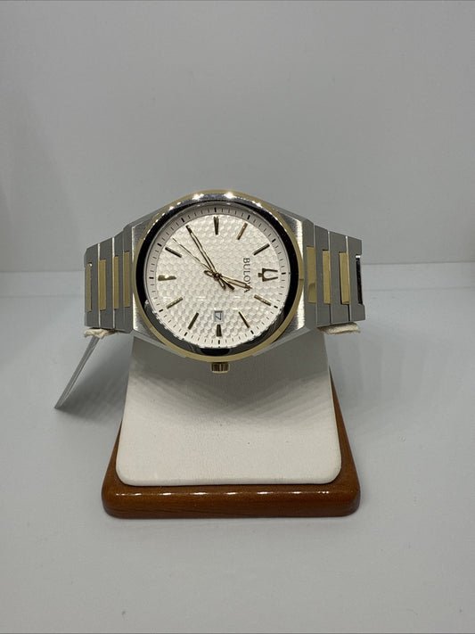 Bulova Classic 98B424 Men's 39mm Two-Tone Stainless Steel Quartz Watch NWT