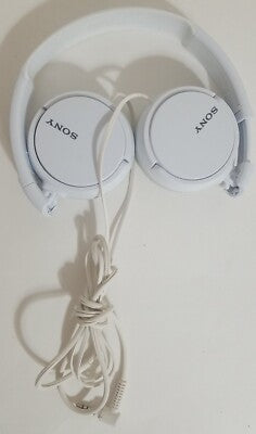 Sony ZX Series Wired On-Ear Headphones, White MDR-ZX110