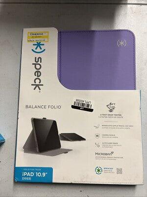 Speck Balance Folio "R" Protective Case for iPad 10.9" (10th Gen) - Ube Purple