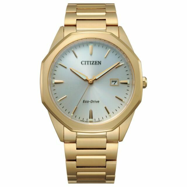 Citizen Men's Eco-Drive  Gold Crystal 40mm Steel Watch BM7492-57A Broken Clasp