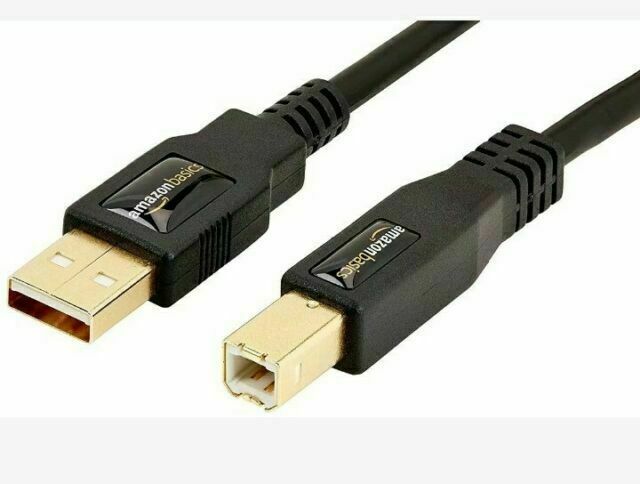 Lot Of 3- Usba To Printer Cord A6TK 10ft USB 2.0 Cable - Black