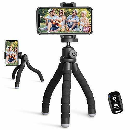 Ubeesize Portable Phone Tripod with Wireless Remote