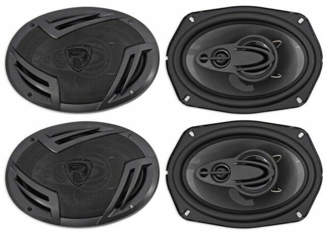 Rockville RV69.4A 6x9" 4-Way Car Speakers, 1000W, 4 Ohm, Rich Bass, CEA Rated