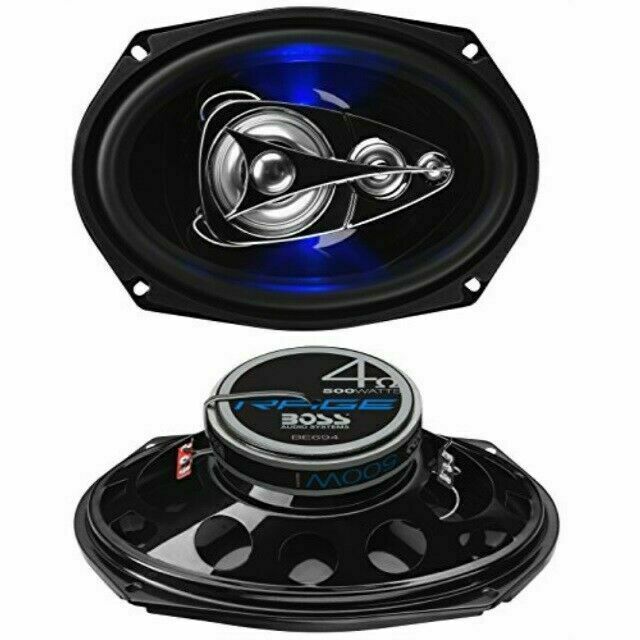 BOSS Audio Systems BE694 Rage Series 6 x 9 Inch Car Door Speakers - Blue Light