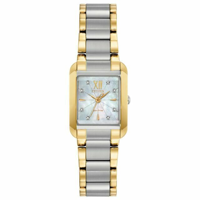 Citizen Women's Classic Eco-Drive Gold Stainless Steel Watch 22 MM EW5554-58D