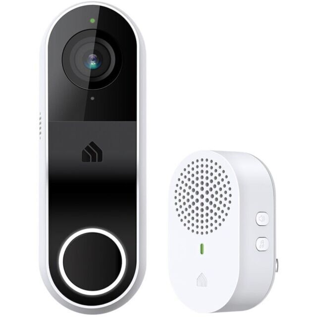 Kasa Smart Video Doorbell Camera Hardwired w/ Chime, 2K Resolution, Always-on Po