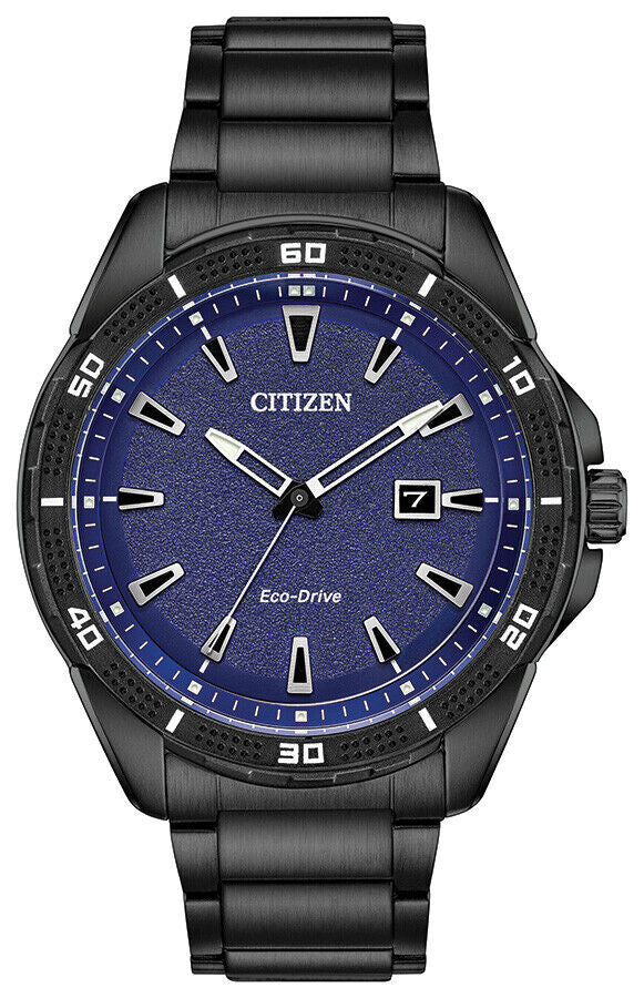 Citizen AR Eco-Drive Movement 45mm Blue/Black Stainless Steel Case with Black...